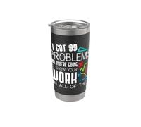 I Got 99 Problems Show Your Work Funny Tutor - Math Teacher Bicchiere termico in acciaio inox doppia parete
