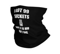 I Got 99 Sockets But A 10Mm Ain't One Sportiva Bandana Antiscivolo Sciarpa A Tubo Passamontagna per Motocicletta Ciclismo Outdoor