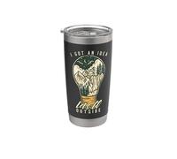 I Got An Idea Let's Go Outside Vintage Hiking Outdoors Lover Bicchiere termico in acciaio inox doppia parete