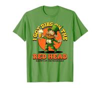 I Got Dibs On The Red Head Happy St Patricks Day Regali Maglietta