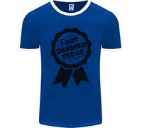 I Got Dressed Today Antisocial Funny Gamer Uomo Ringer T-Shirt FotL