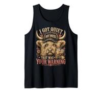 I Got Quiet That Was Your Warning Highland Cow Women Canotta