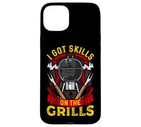 I Got Skills On The Grills Funny Retro Grilling BBQ Vintage Custodia per iPhone 15 Plus