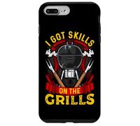 I Got Skills On The Grills Funny Retro Grilling BBQ Vintage Custodia per iPhone 7 Plus/8 Plus