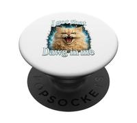 I Got That Dawg In Me Cat Shirt Funny Angry Tabby Maine Coon PopSockets PopGrip Adesivo