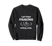 I Got These Muscles Writing Code Funny Computer Programmer Felpa