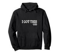 I Got This - Dio Christian Vintage Design Distressed Felpa con Cappuccio