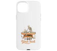 I Got Your Back Skeleton Massage Therapist Halloween Pun Custodia per iPhone 15 Plus