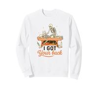 I Got Your Back Skeleton Massage Therapist Halloween Pun Felpa