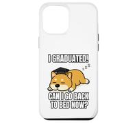 I Graduated Can I Go Back To Bed Now Divertente Cane Laurea Custodia per iPhone 12 Pro Max