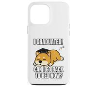 I Graduated Can I Go Back To Bed Now Divertente Cane Laurea Custodia per iPhone 13 Pro Max