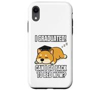 I Graduated Can I Go Back To Bed Now Divertente Cane Laurea Custodia per iPhone XR