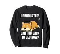 I Graduated Can I Go Back To Bed Now Divertente Cane Laurea Felpa
