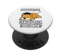 I Graduated Can I Go Back To Bed Now Divertente Cane Laurea PopSockets PopGrip Adesivo