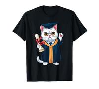 I Graduated Graduate Class 2024 Funny Cat Graduate School Maglietta