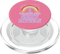 I GRAFO E SNIFF MYSELF Divertente Adulto Umorismo Arcobaleno PopSockets PopGrip per MagSafe