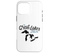 I Grandi Laghi Shark Free E Unsalted Summer Vacation Custodia per iPhone 16 Pro Max