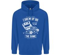 I Grew Up On The Gamer Divertente Gioco Bambini Felpa con Cappuccio