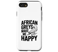 I grigi africani mi rendono felice, amanti dei pappagalli Custodia per iPhone SE (2020) / 7/8