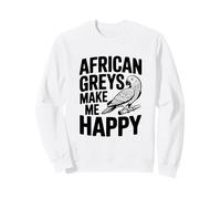 I Grigi africani Mi Rendono Felice, Amanti dei pappagalli Felpa