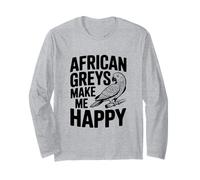 I Grigi africani Mi Rendono Felice, Amanti dei pappagalli Maglia a Manica