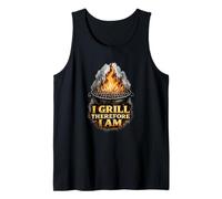 I Grill Therefore I Am Funny BBQ Grill Filosofia Canotta