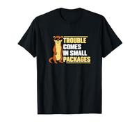 I guai arrivano in Piccoli Pacchetti Divertenti donnole Proprietari di donnole Maglietta