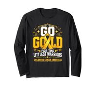 I guerrieri della consapevolezza del Cancro Infantile Vanno Nastro d'oro Maglia a Manica