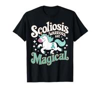I guerrieri della scoliosi sono la consapevolezza magica del supporto degli unicorni Maglietta