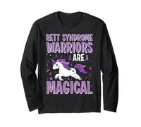 I guerrieri della sindrome di Rett Sono magici unicorni con Nastro Viola Maglia a Manica