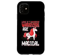 I guerrieri sono magici, unicorno della consapevolezza della sindrome di Long Q-T Custodia per iPhone 11