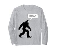 I Guess I Am Kinda SUS - Funny Suspicious Bigfoot Graphic Maglia a Manica