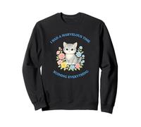 I Had A Marvelous Time Ruining Everything Simpatico Gatto Divertente Felpa