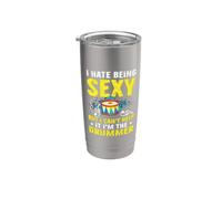 I Hate Being Sexy But I Can't Help It I'm The Drummer Bicchiere termico in acciaio inox doppia parete