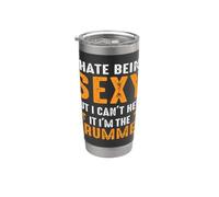 I Hate Being Sexy But I Can't Help It I'm The Drummer Bicchiere termico in acciaio inox doppia parete