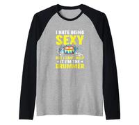 I Hate Being Sexy But I Can't Help It I'm The Drummer Maglia con Maniche Raglan
