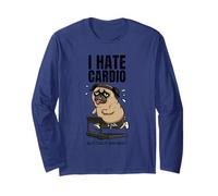 I Hate Cardio Pug Maglia a Manica