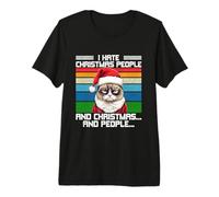 I Hate Christmas People And Christmas And People Maglietta Premium