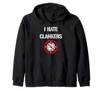 I Hate Clankers, Anti Artificial Intelligence Stop AI Slop Felpa con Cappuccio