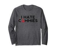 I Hate Commies Shirt - Anti Presidente Russo Ronald Reagan Maglia a Manica