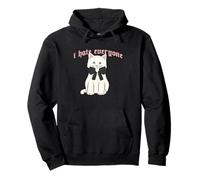 I Hate Everyone Sinister Kitten Gothic Style Felpa con Cappuccio