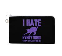 I Hate Everything Except Cat Fashion Wallet per uomo e donna, stile: taglia unica, portamonete, stile:, taille unique, portamonete, Stile:, Taille unique, Portamonete