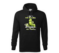 I Hate Morning People And Mornings And People Grinch And Coffee Lover Felpa con Cappuccio Unisex Nera Size M