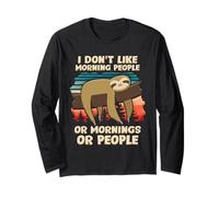 I Hate Morning People Design Or Mornings Or People Maglia a Manica