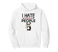 I Hate Morning People Funny Panda caffè Sarcastico Uomini Donne Felpa con Cappuccio