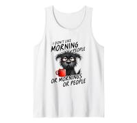 I Hate Mornings Cute Sleepy Dog Coffee Canotta