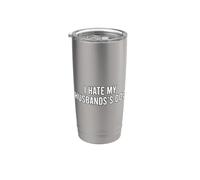 I Hate My Husband's Dog Bicchiere termico in acciaio inox doppia parete