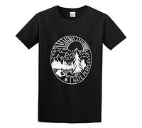 I Hate People Camping Nature T01 Men Adult Short Sleeve Black L