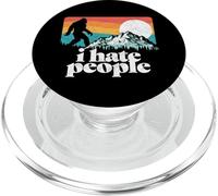 I Hate People! Funny Bigfoot Mountains Retro PopSockets PopGrip per MagSafe