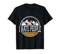 I Hate People Odio la gente Sarcasmo per più pace Maglietta